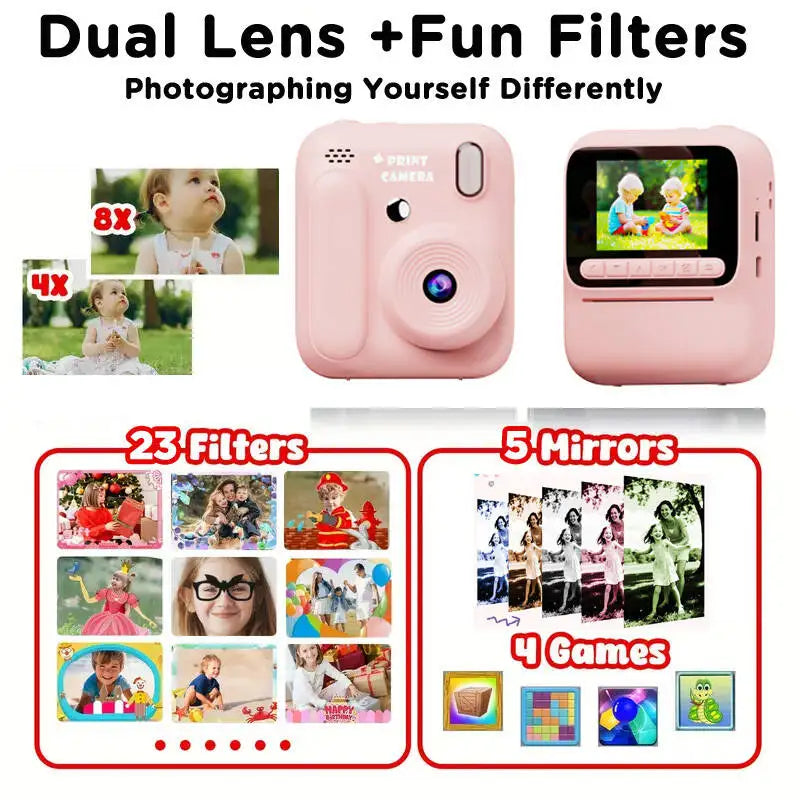 Kids Instant Print Camera