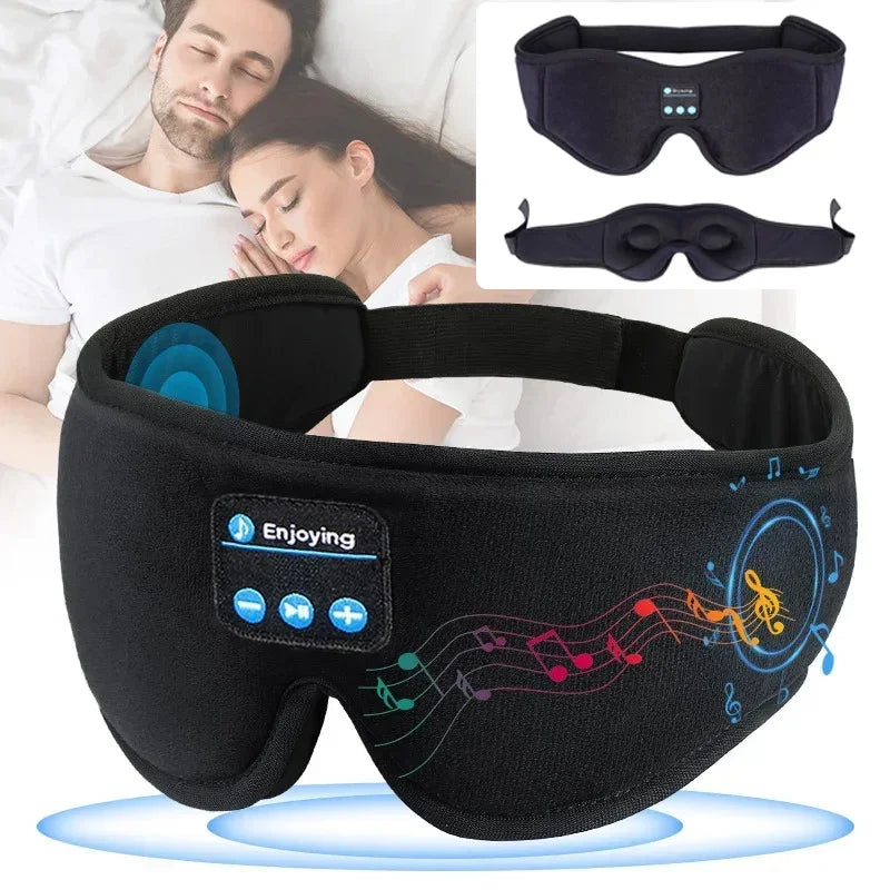 Bluetooth Sleep Mask – 3D Eye Cover with HD Music Speakers