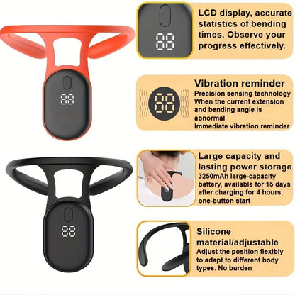 Smart Posture Sensor – Vibration Reminder for Back & Neck