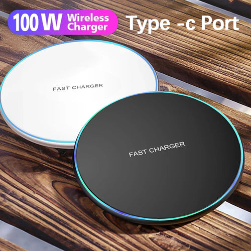 100W Wireless Charger Pad – Fast Charge for iPhone & Android