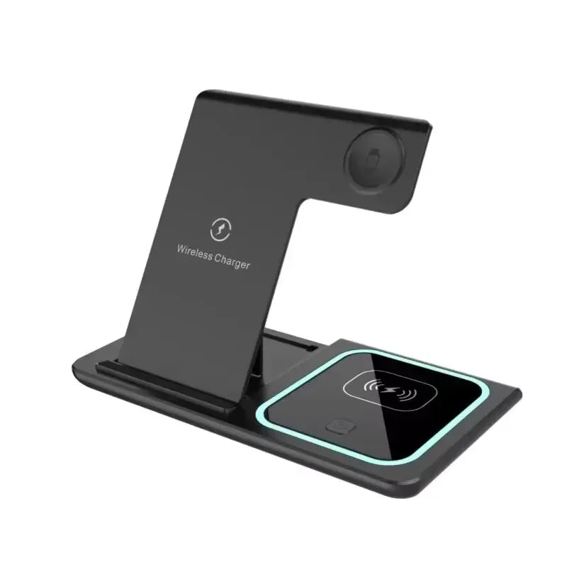 200W 3-in-1 Wireless Charger – Foldable Dock for iPhone & Watch