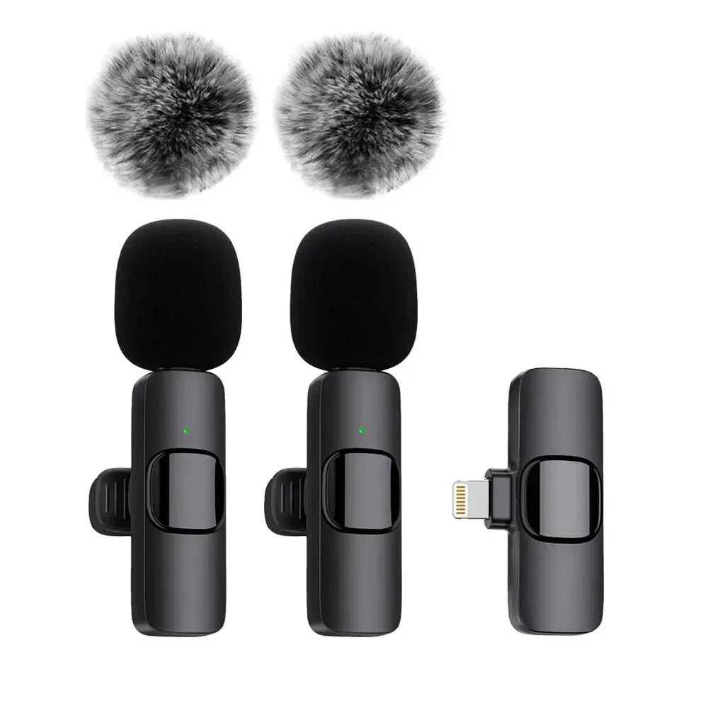 Wireless Lavalier Mic – Mini Clip-On for Phones & Laptops