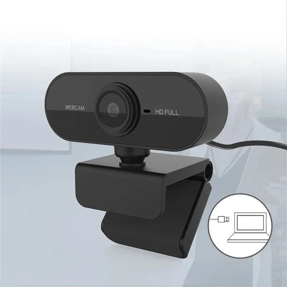 HD Webcam – 2K USB Camera with Mic & Privacy Cover