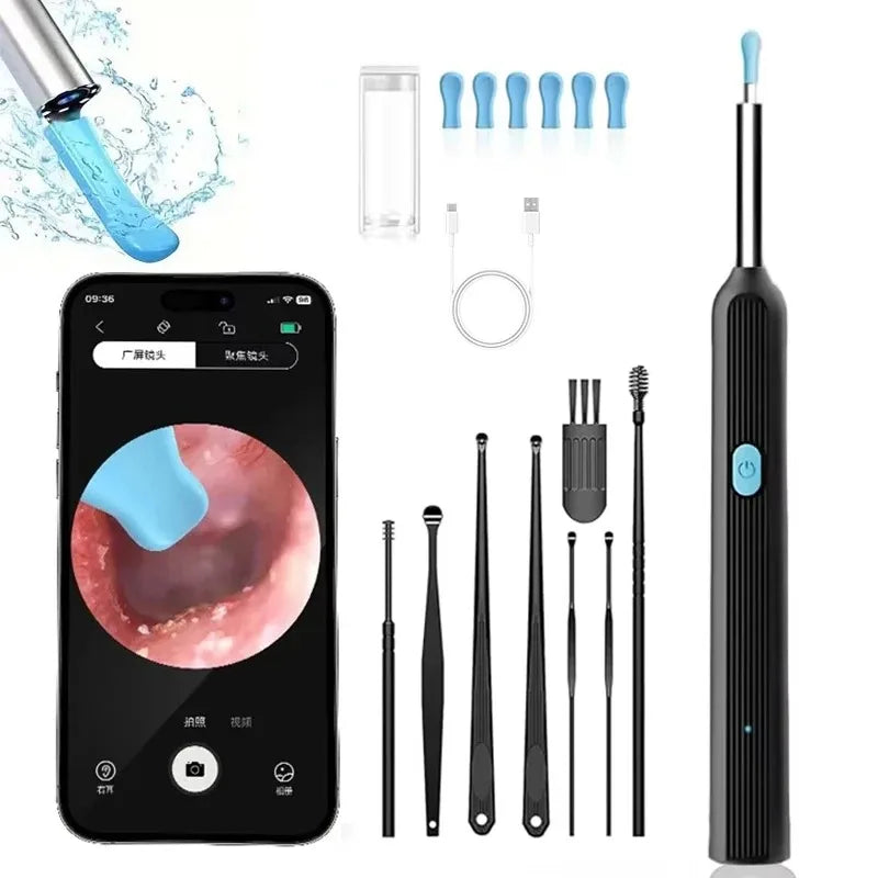 Ear Cleaner with Camera – 8MP Wireless Rechargeable Kit