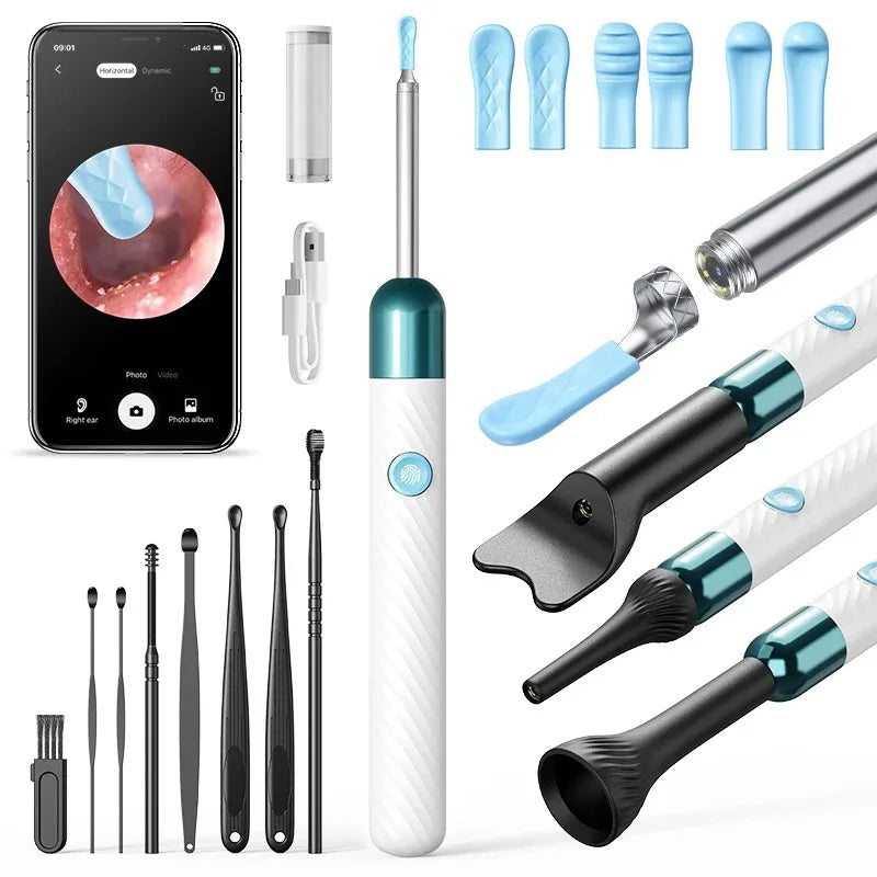 Ear Cleaner with Camera – 8MP Wireless Rechargeable Kit