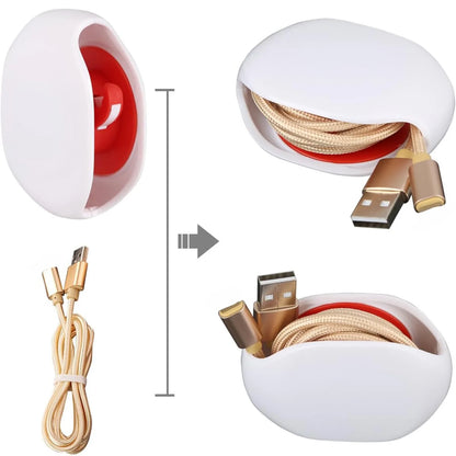 Auto Cable Organizer – Self-Winding Box for Chargers & Wires