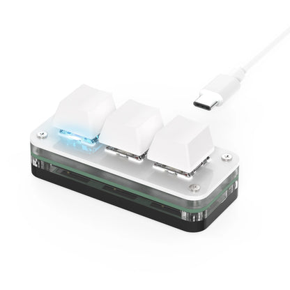 RGB Macropad Keyboard – 3-Key Programmable Gaming Keypad