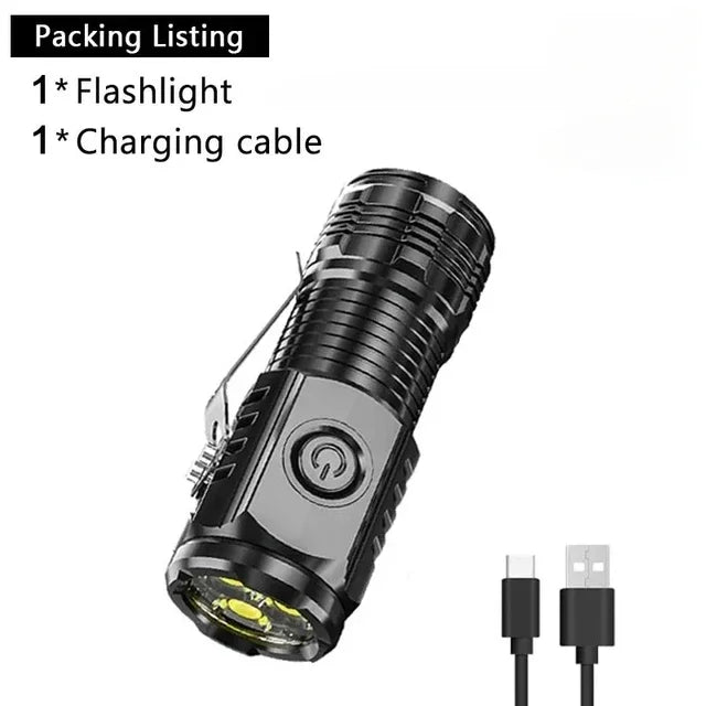 Strong Power Rechargeable LED Flashlight