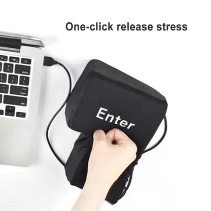 Giant Enter Key – USB Stress Relief Pillow Keyboard