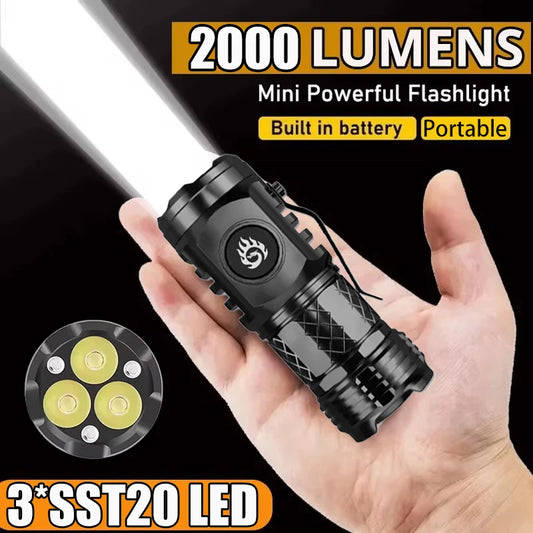 Strong Power Rechargeable LED Flashlight