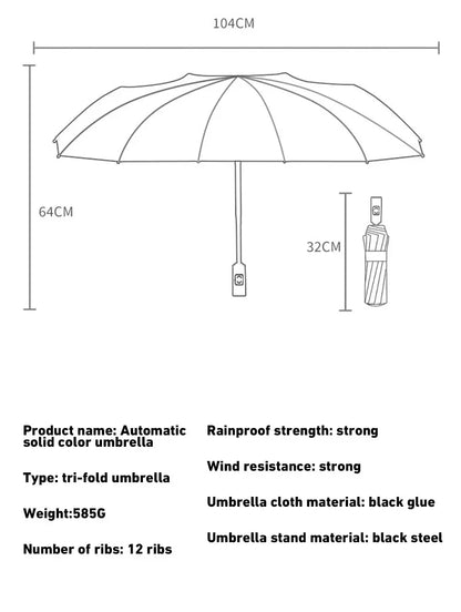 Xiaomi Auto Umbrella – 24-Bone Windproof UV Sunshade