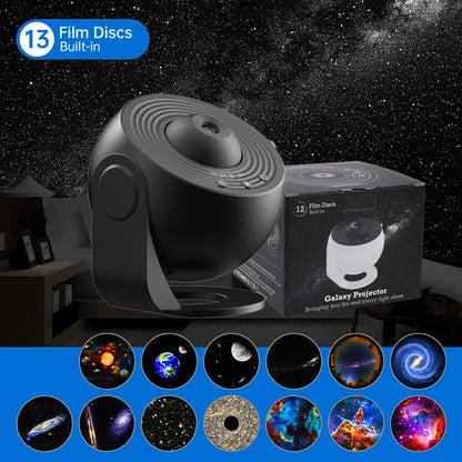 Rotating Galaxy Projector – Starry Sky Night Light Lamp