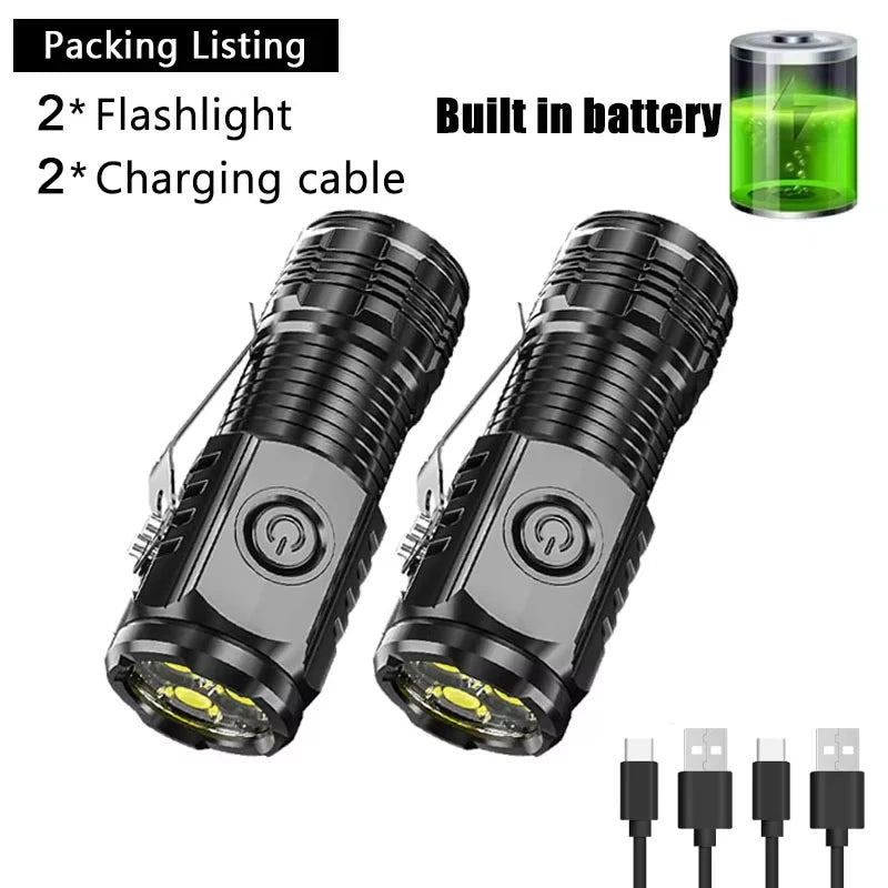 Strong Power Rechargeable LED Flashlight