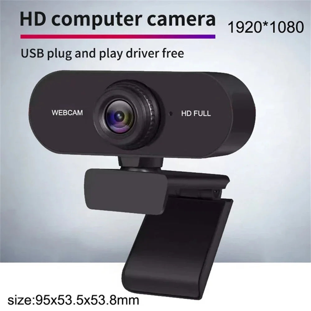 HD Webcam – 2K USB Camera with Mic & Privacy Cover